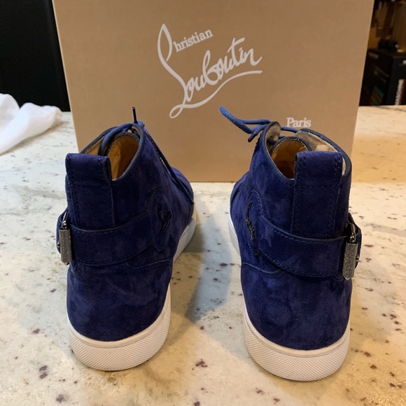 Christian Louboutin Nono Strap flat veau velours - Picture 4 of 8